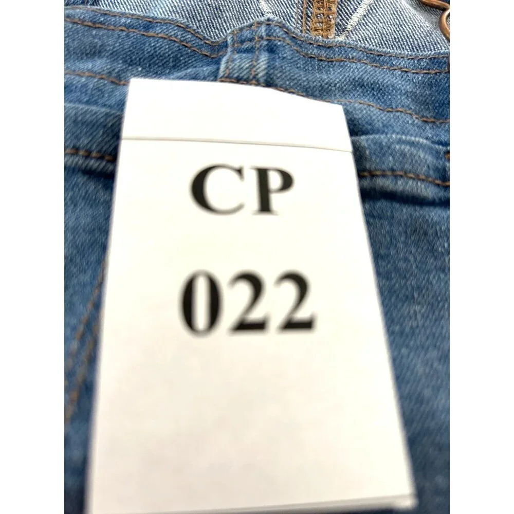 Oshkosh Toddler Girls Overalls Jean Flower Print Pockets Size 4T - Picture 6 of 6